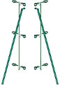 Einbauset mit 60mm Schellen, grün, für Maschendrahtzaun bis 175cm Höhe zum einbetonieren