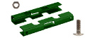 Stabmatten-Profilverbinder-Set - feuerverzinkt und grün beschichtet
